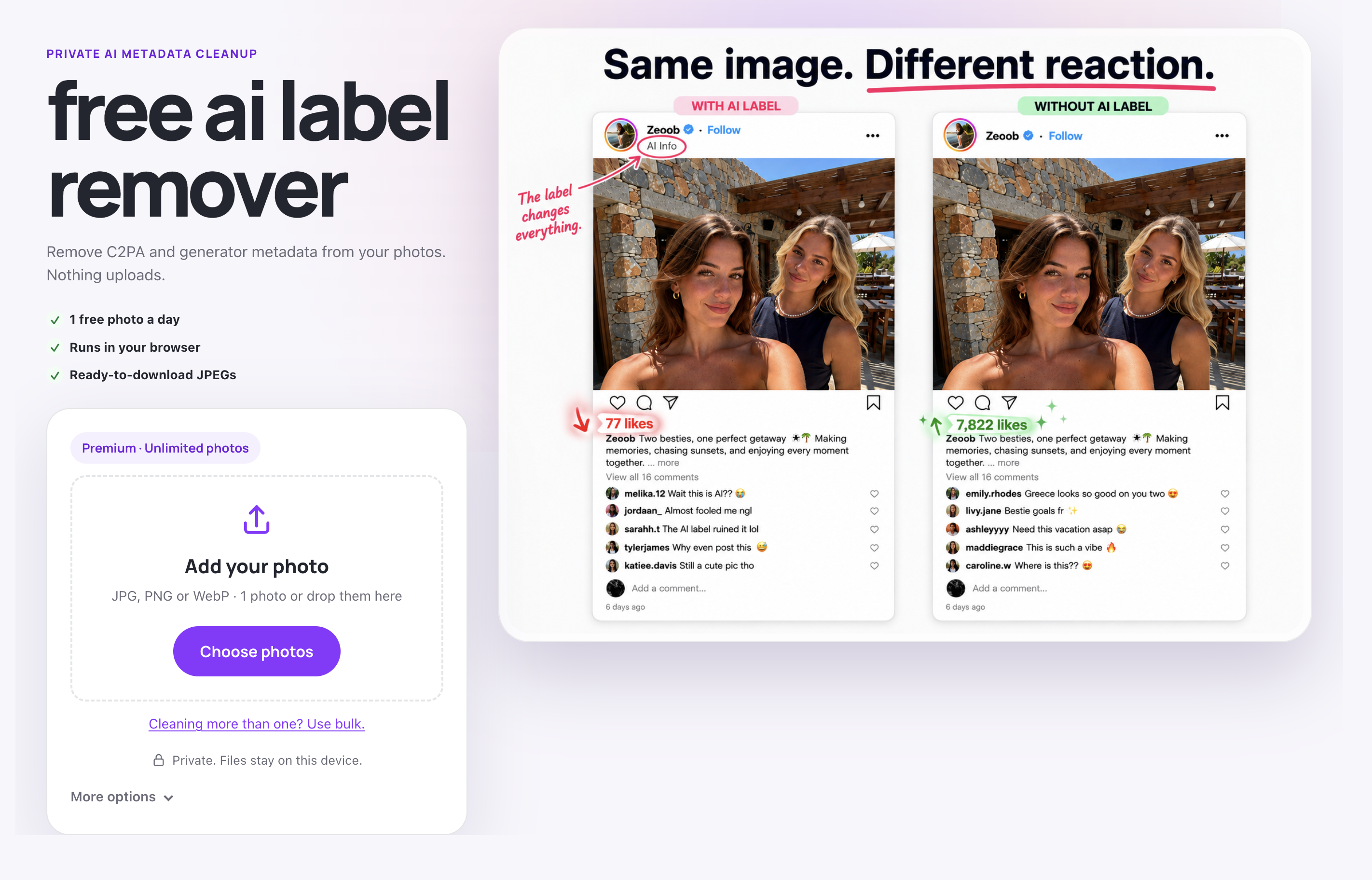 Free ai Label Remover
