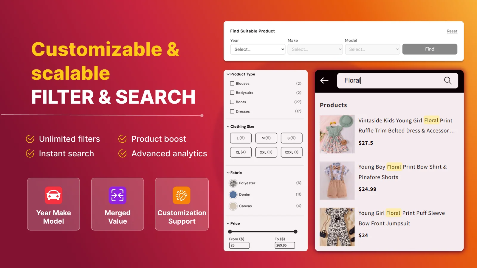 Findter Custom Filter & Search