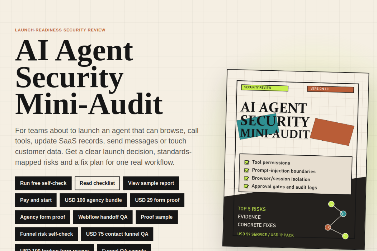 AI Agent Security Mini-Audit