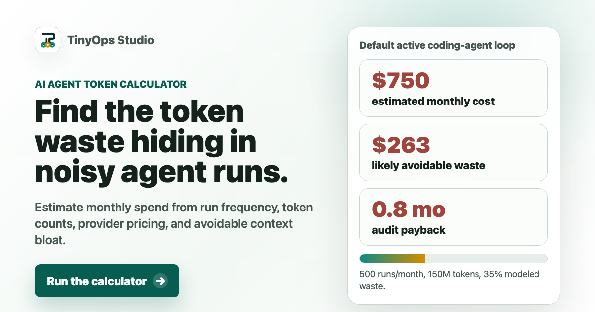 AI Agent Token Cost Calculator