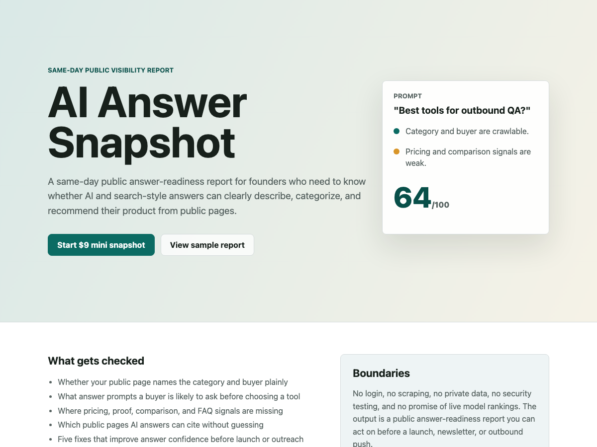 AI Answer Snapshot