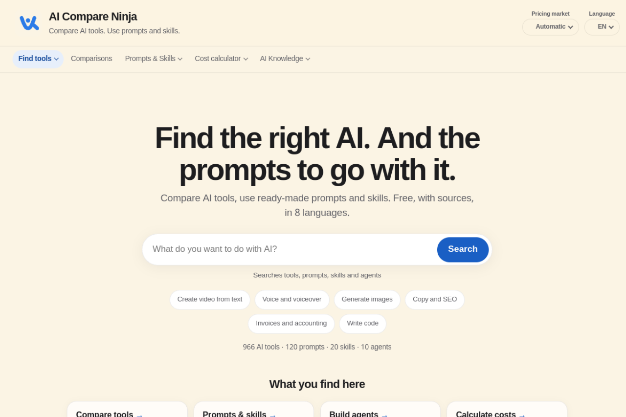 AI Compare Ninja
