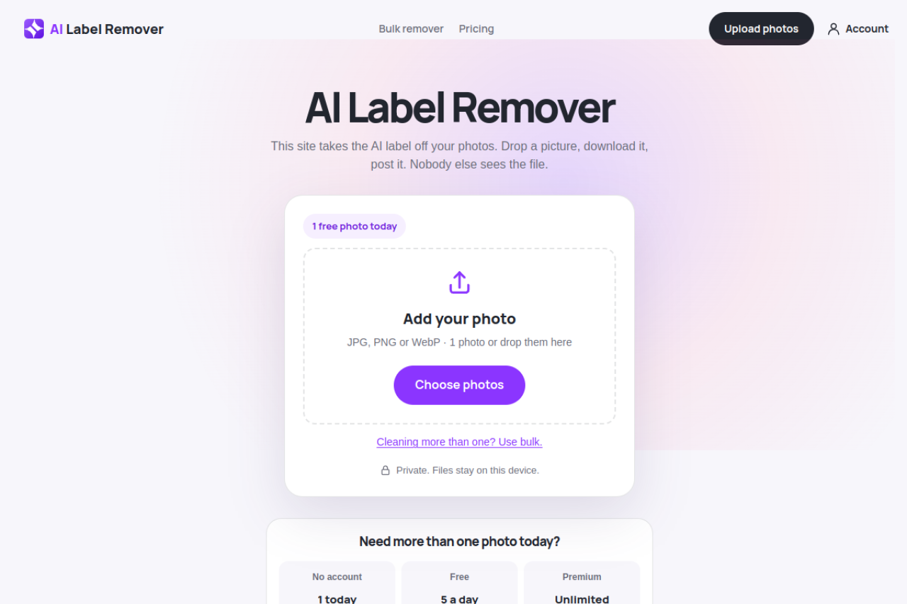 AI Label Remover