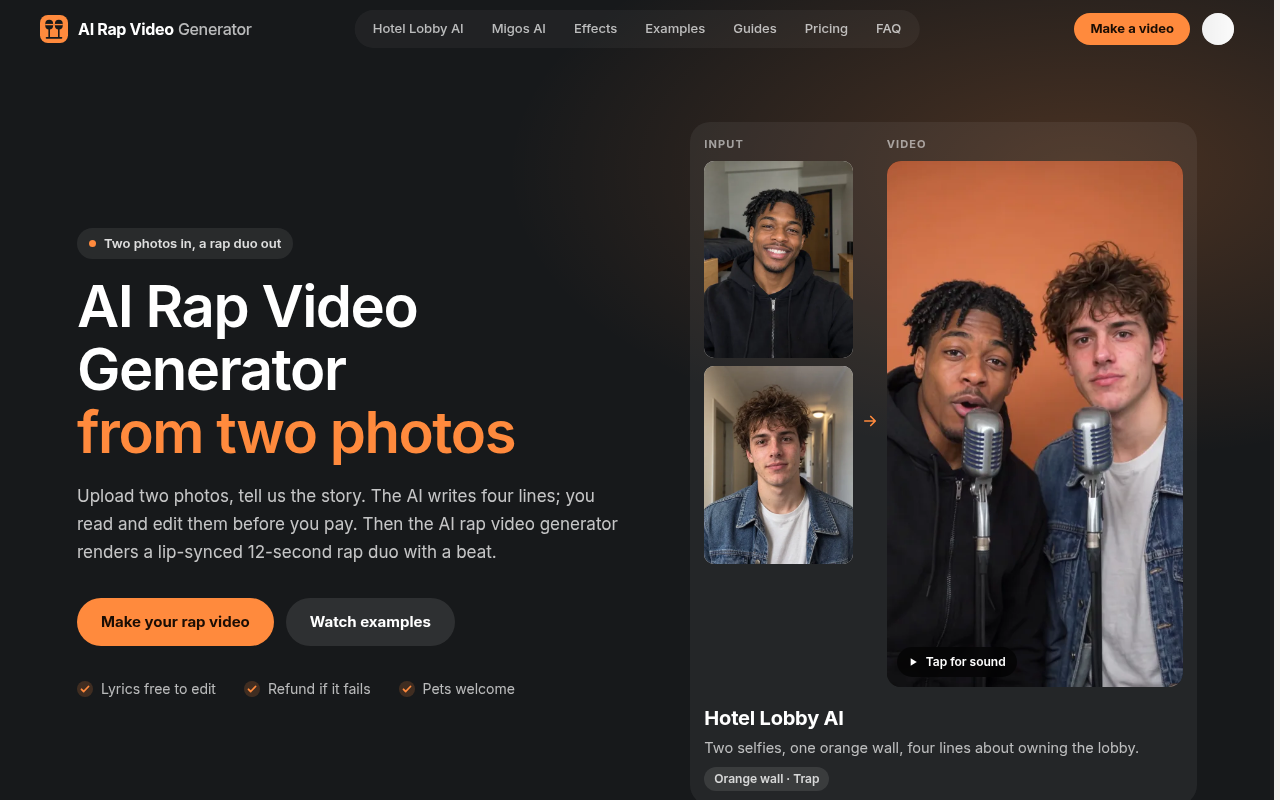 AI Rap Video Generator