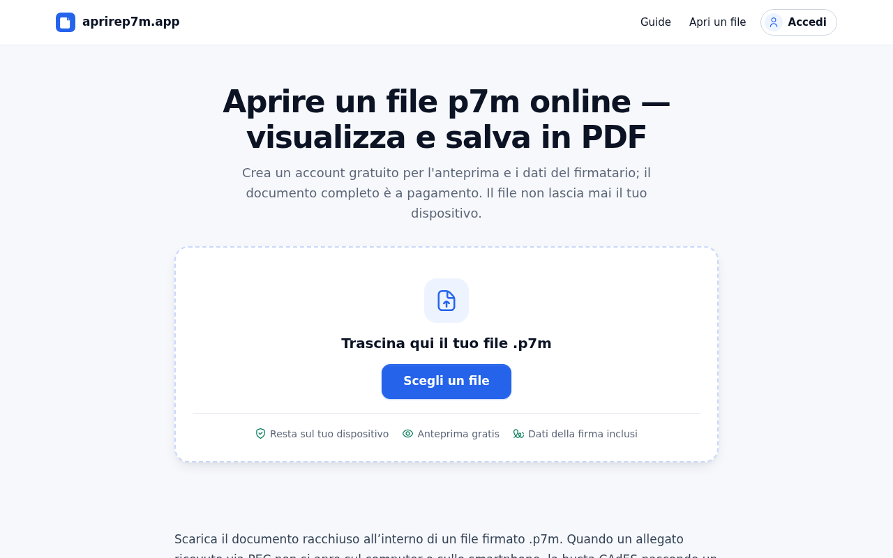 Aprire P7M