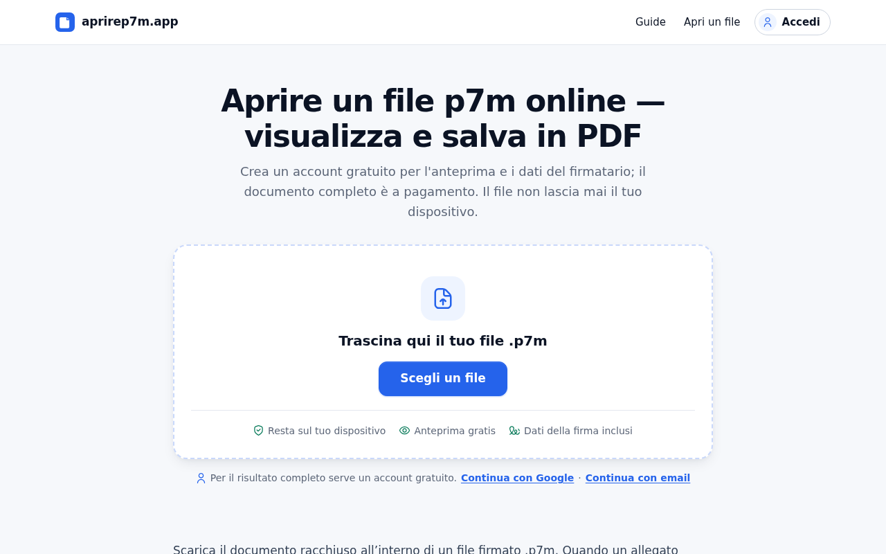 Aprire P7M