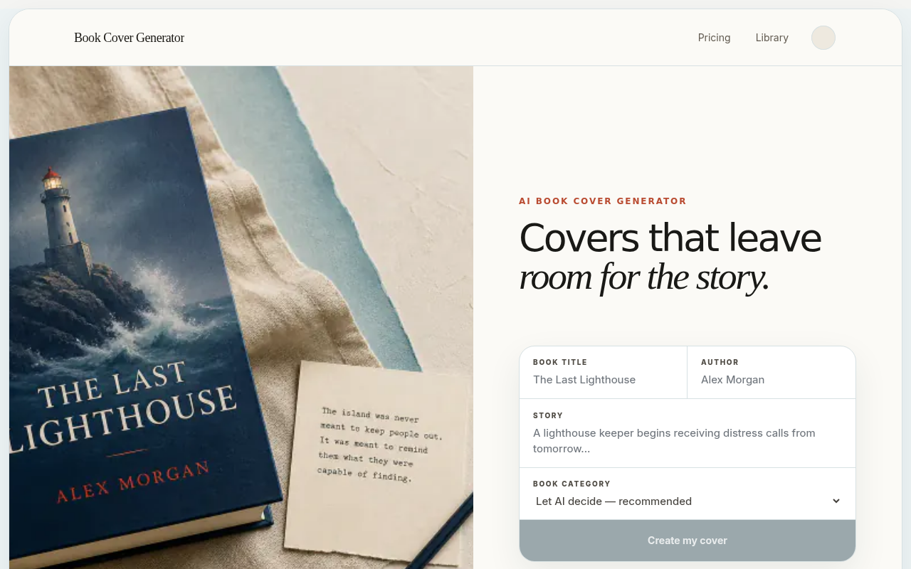 Book Cover Generator