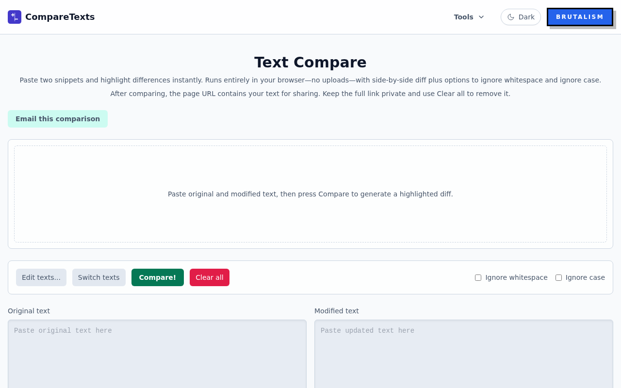 CompareTexts
