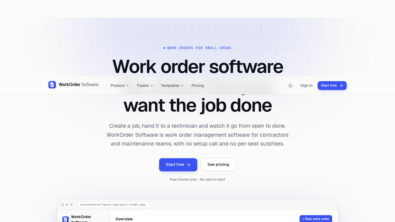 WorkOrder Software