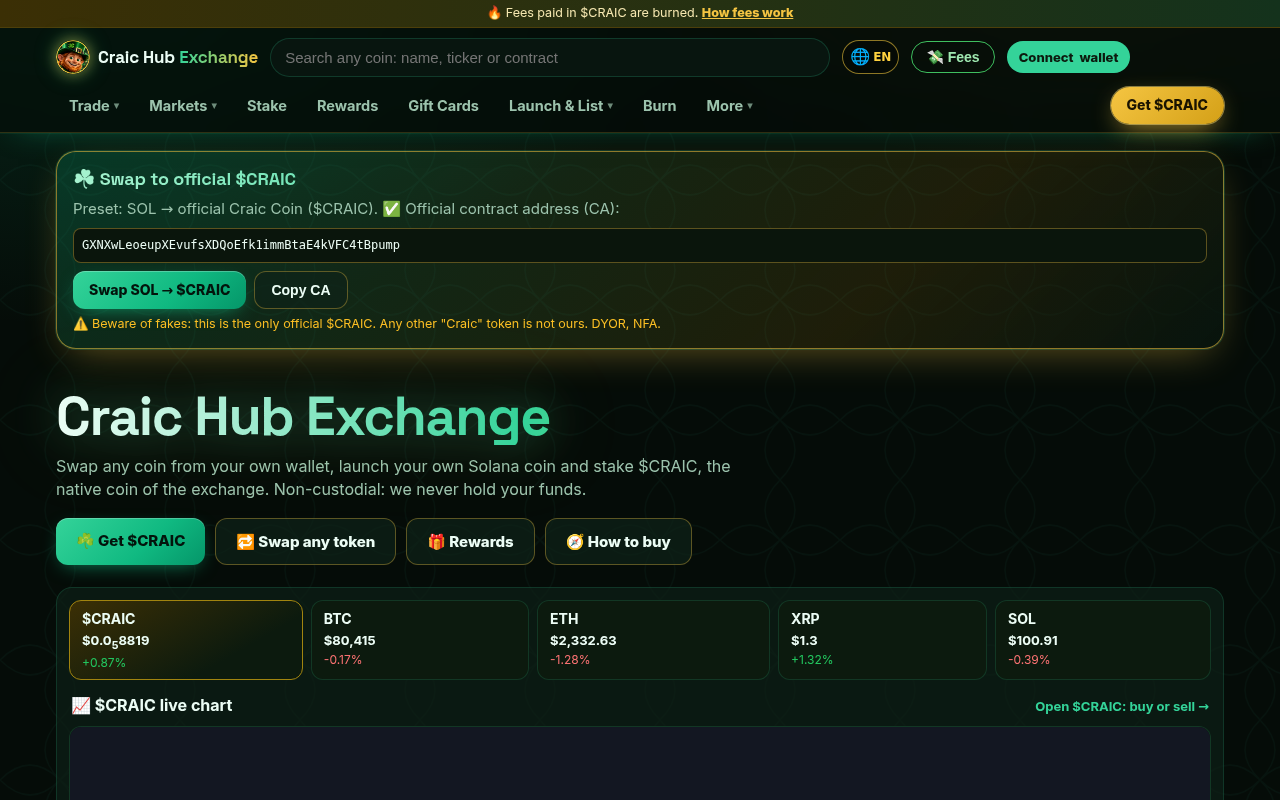 Craic Hub Exchange