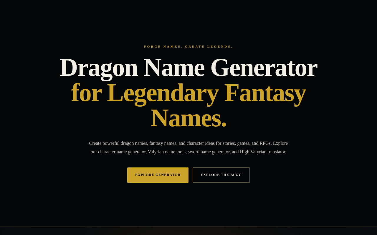 Dragon Name Generator