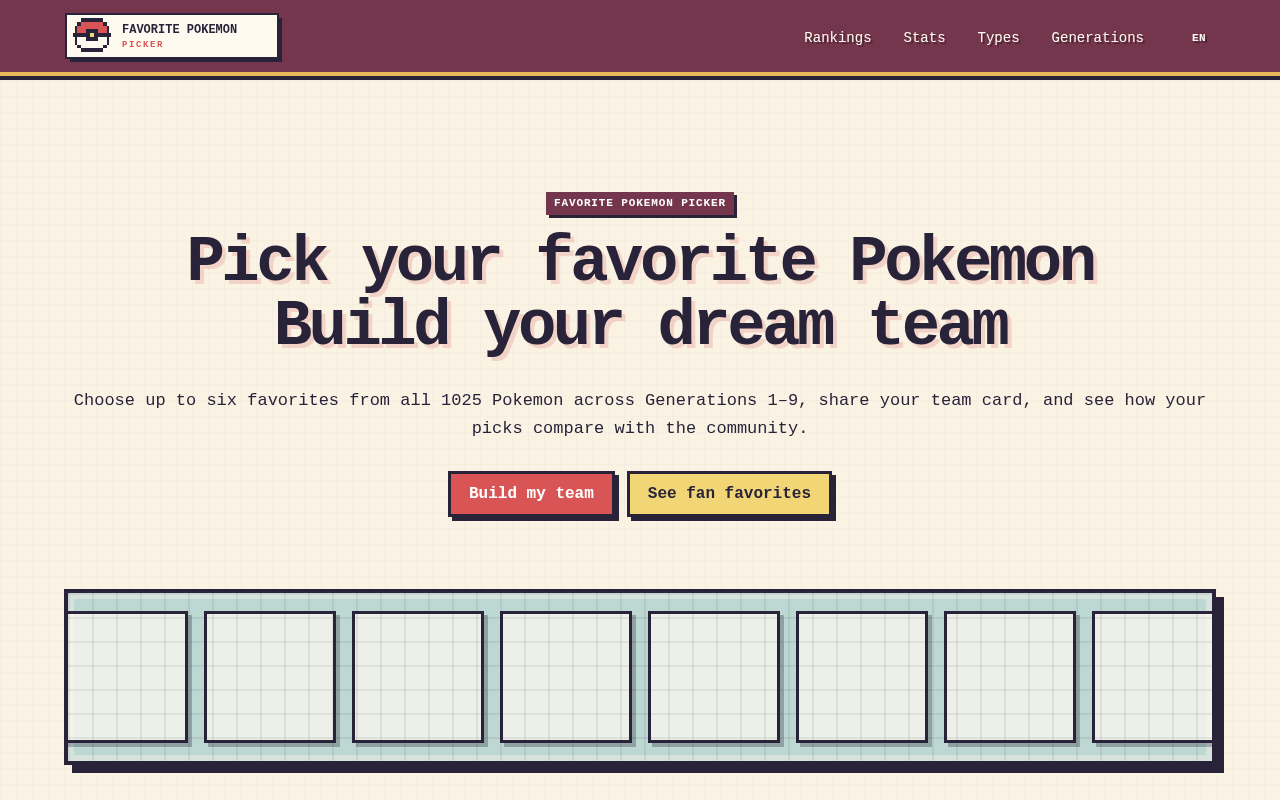 Favorite Pokemon Picker