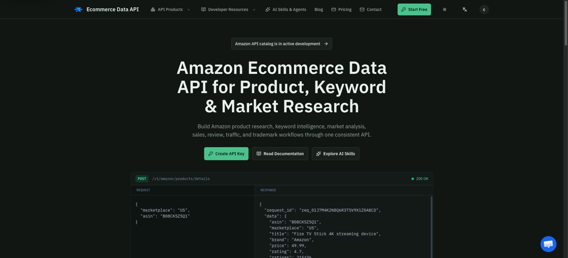 Ecommerce Data API