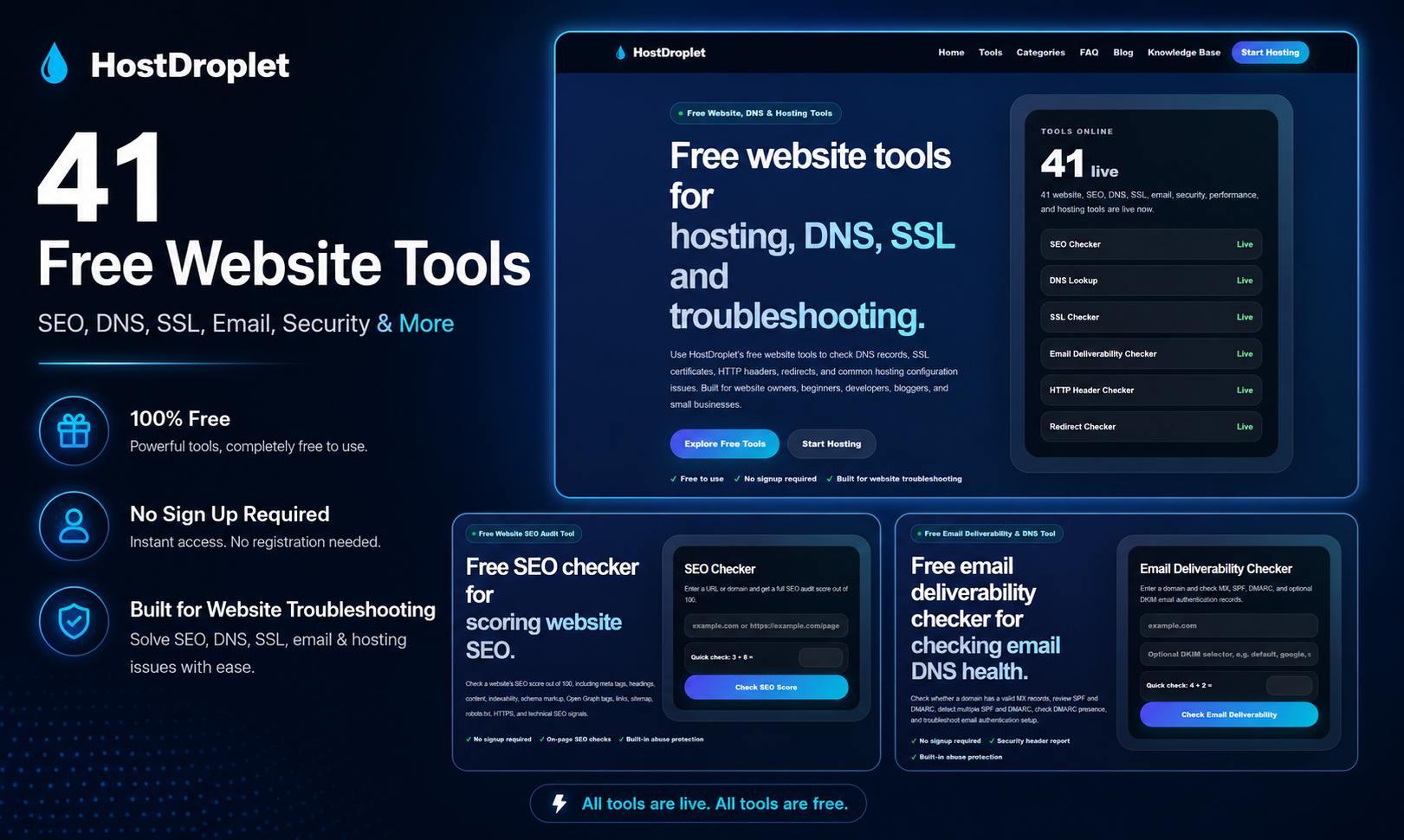HostDroplet Tools