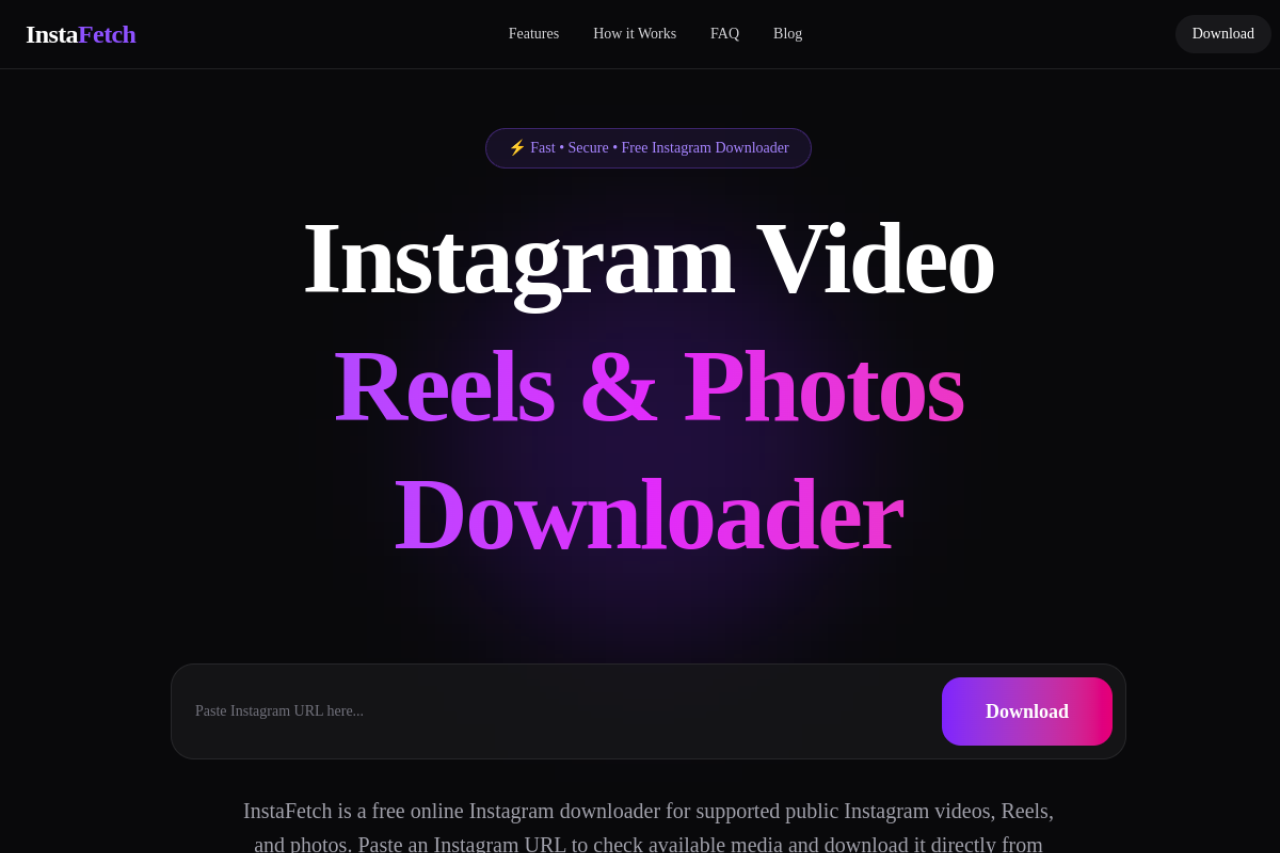 InstaFetch