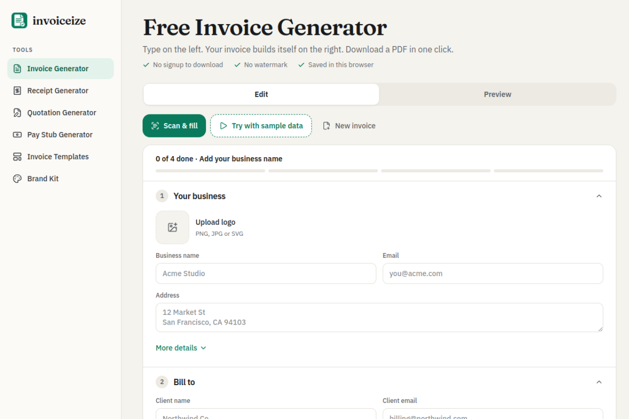 Invoiceize