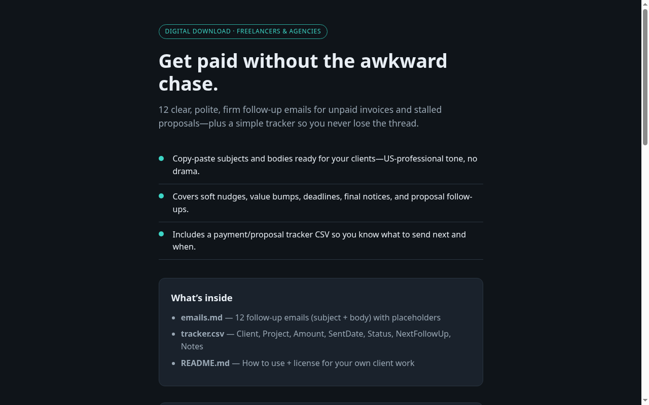 Chase-Free Client Follow-Ups