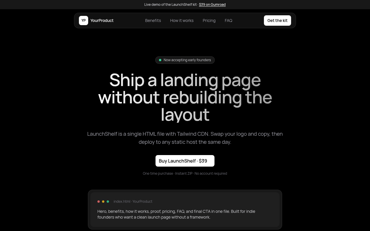 LaunchShelf