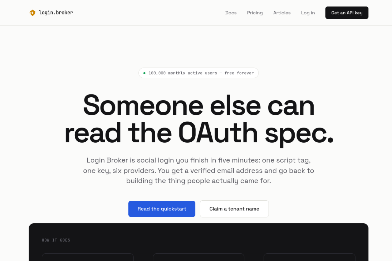 Login Broker