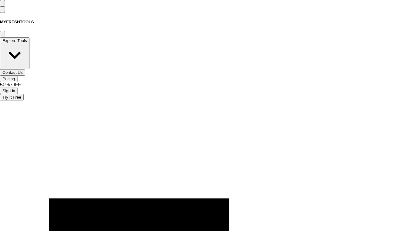 MyFreshTools