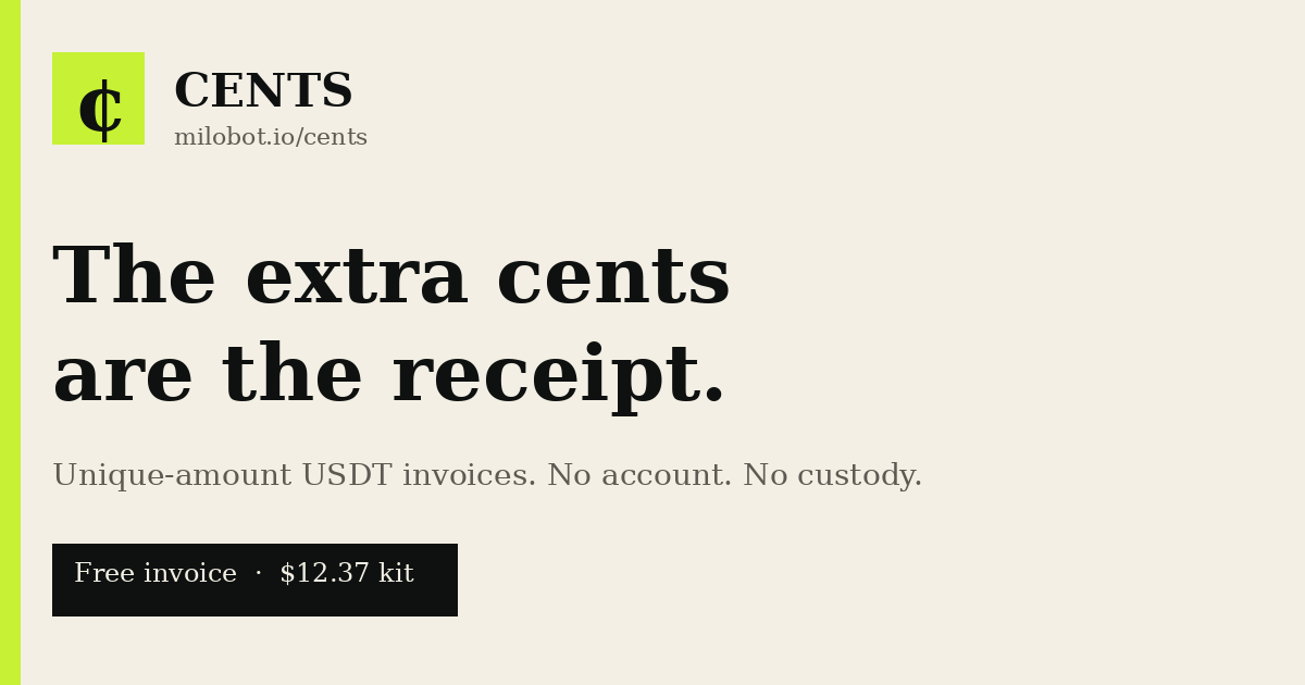 Cents