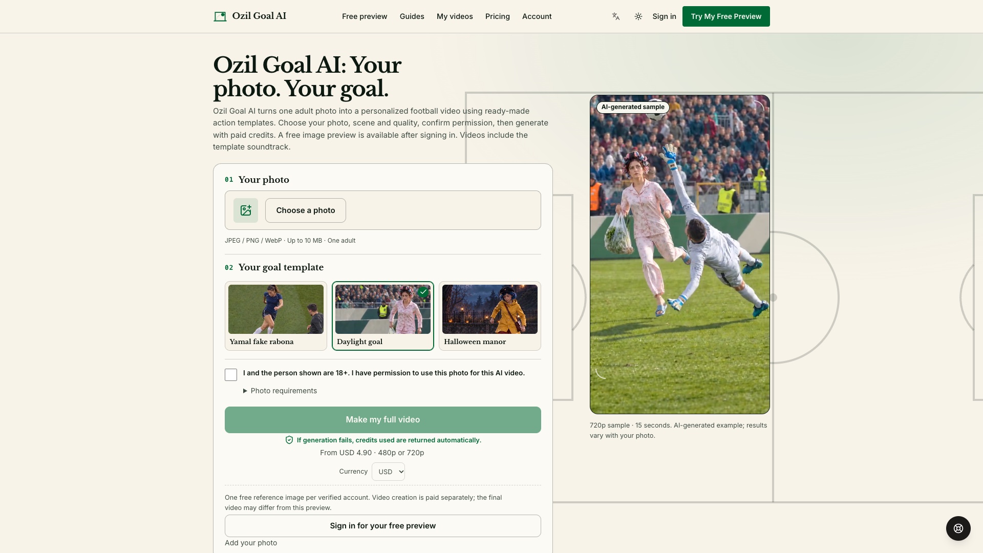 Ozil Goal AI