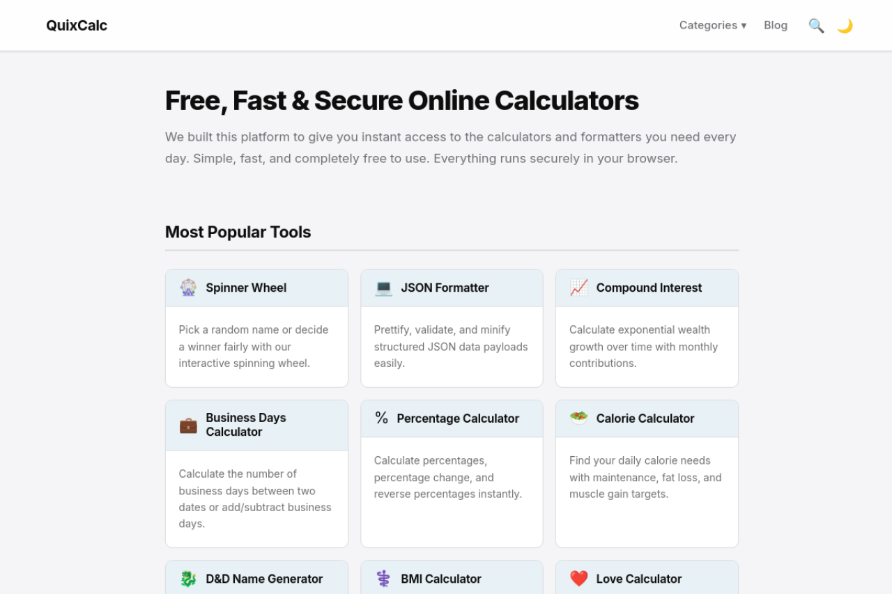 QuixCalc