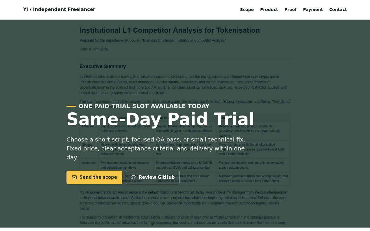 Same-Day Technical Delivery