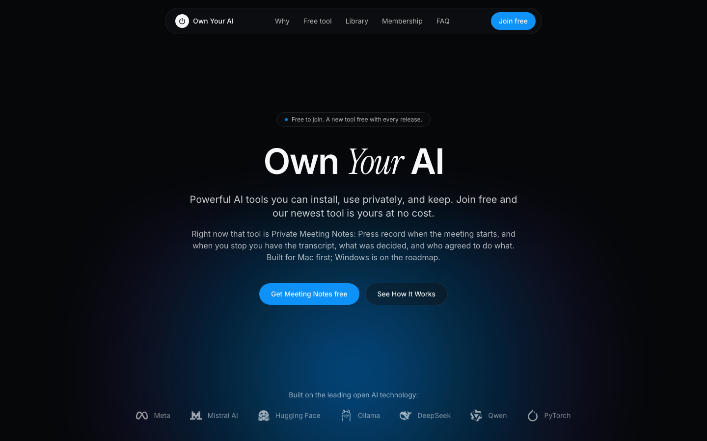 Own Your AI