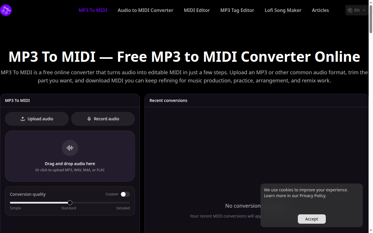 MP3 to MIDI Converter