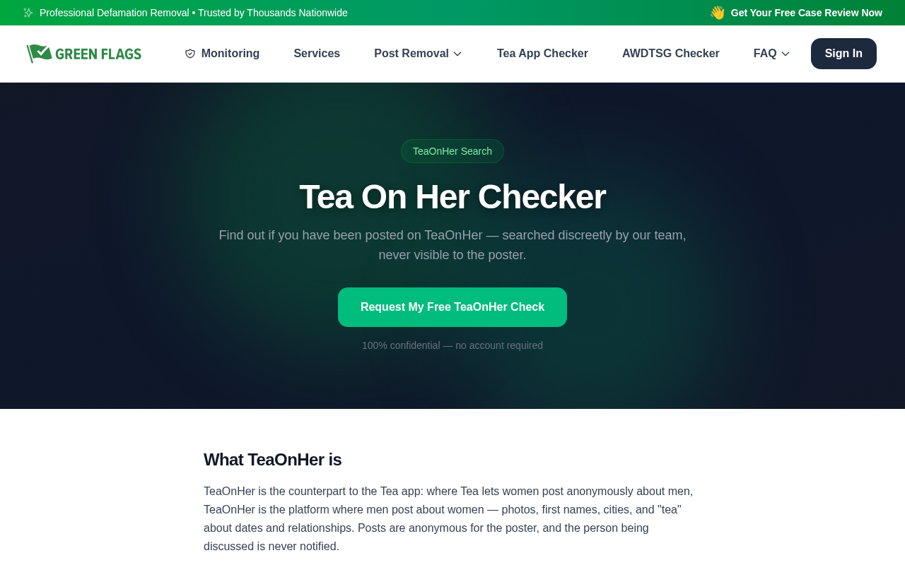 Tea On Her Checker