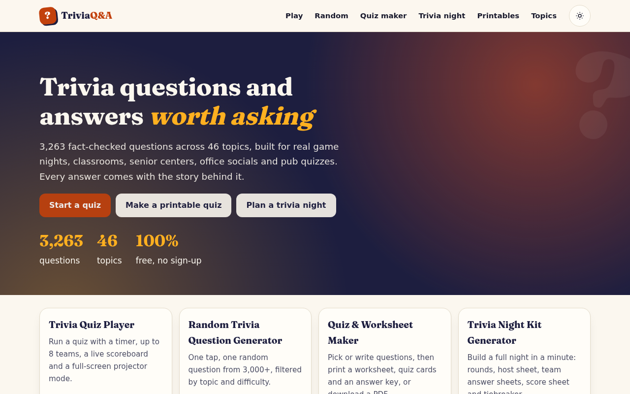 Trivia Questions and Answers
