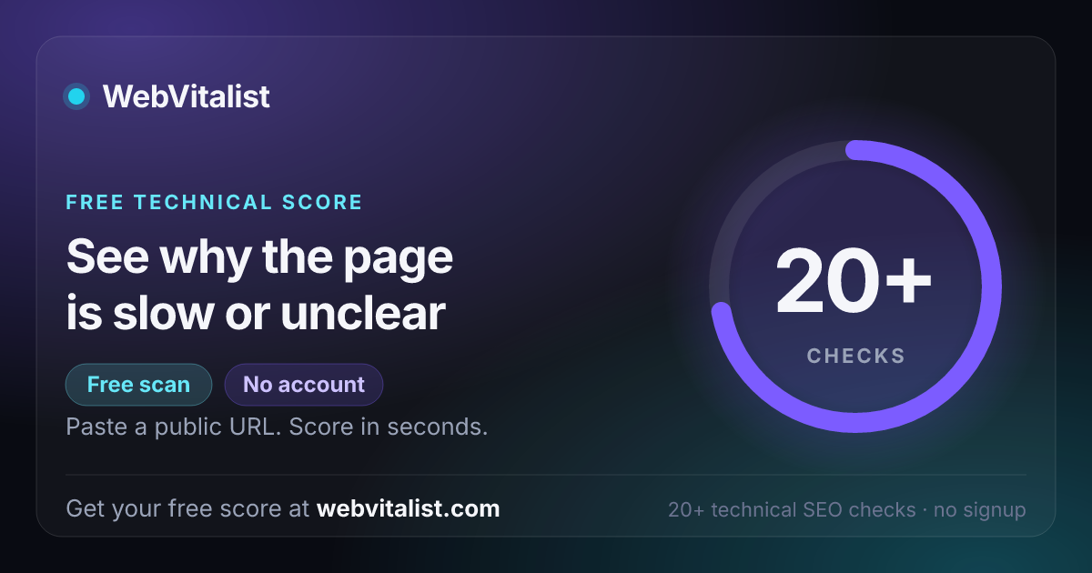 WebVitalist
