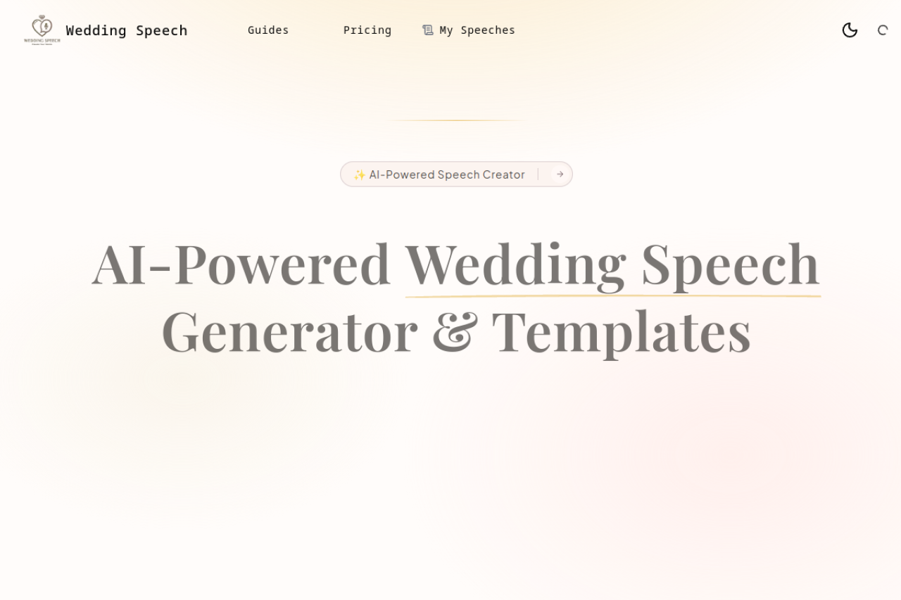 WeddingSpeech
