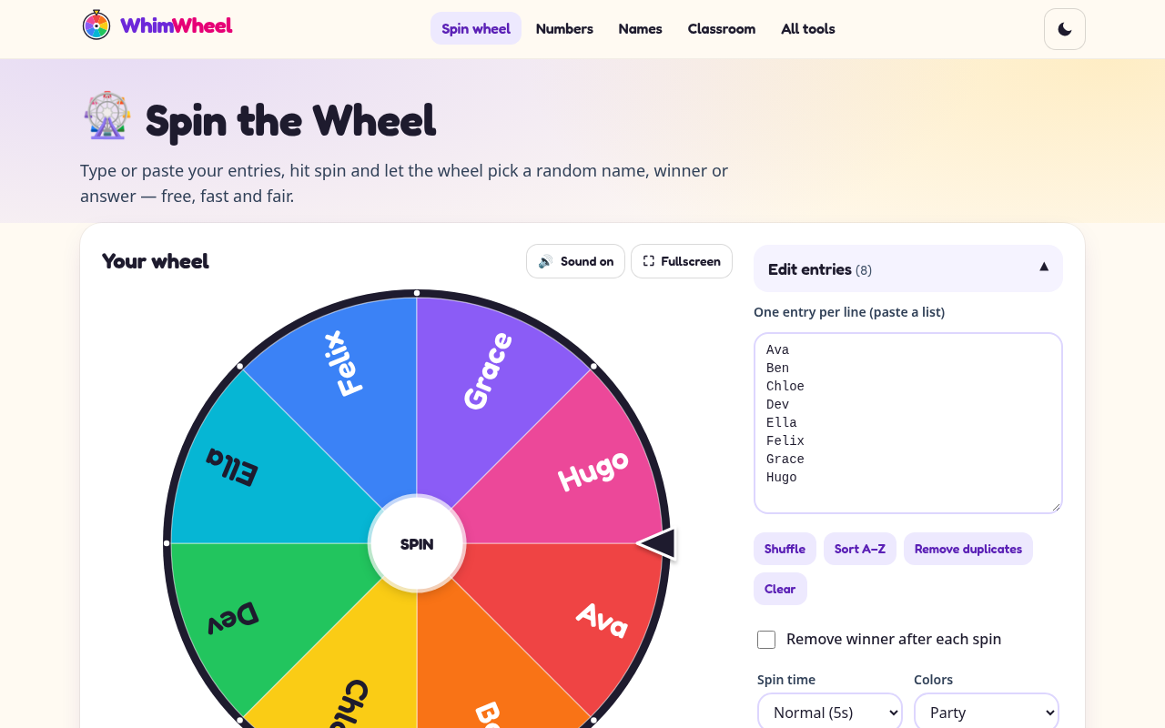 WhimWheel